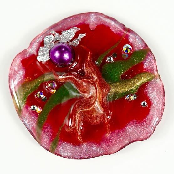 kiyomi art com, kiyomi tsukada, kiyomi hara, blister pack art, resin pendant disk, imaginary world, kiyomi's world.